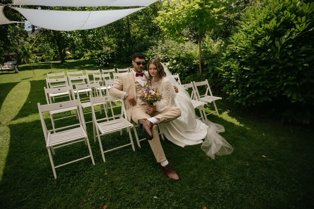Hochzeitsmoment, festgehalten von Momentsammler