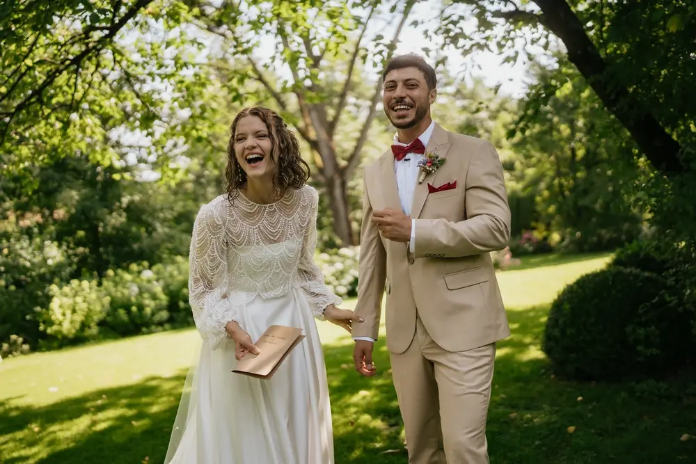 Hochzeitsmoment, festgehalten von Momentsammler