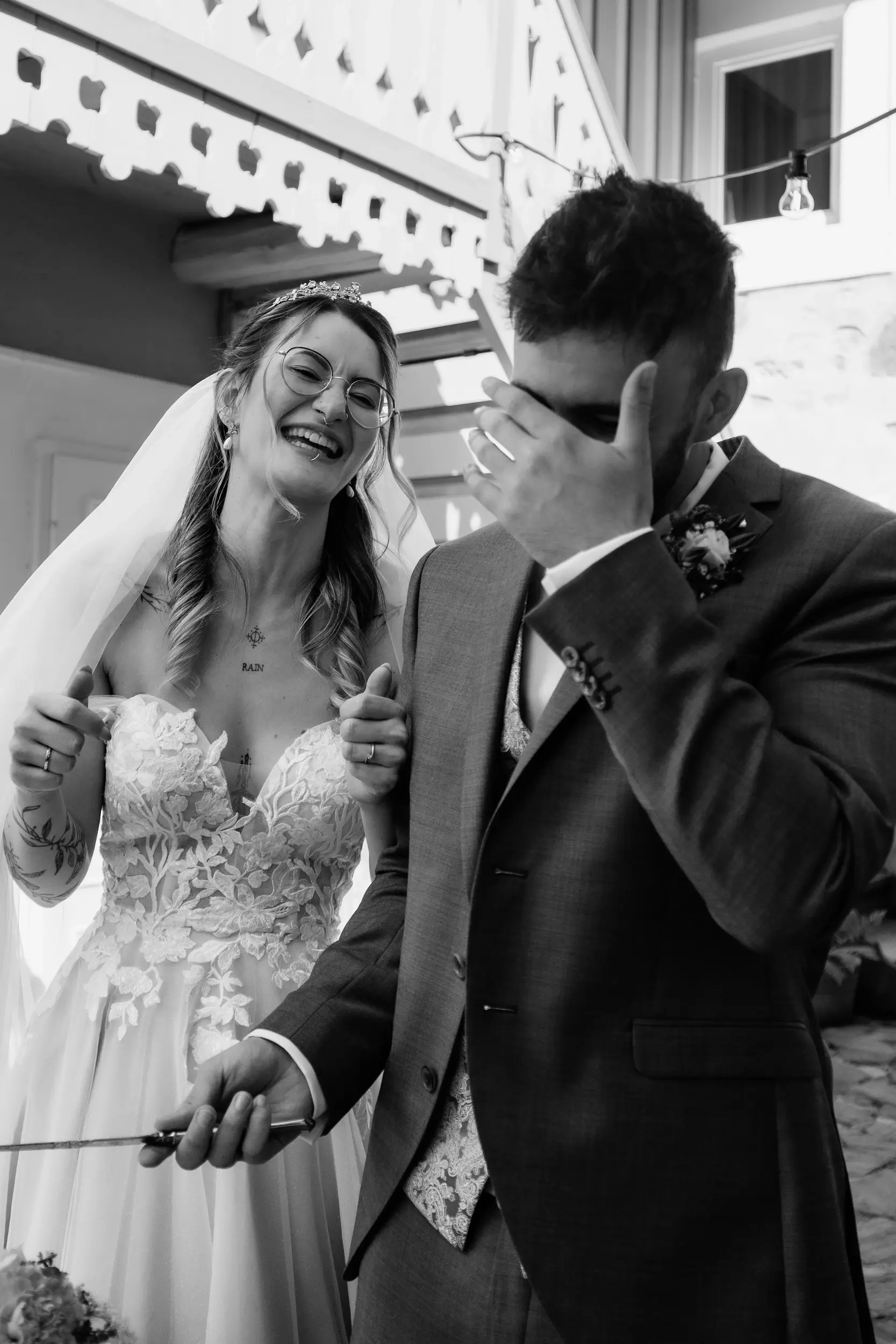 Hochzeitsmoment, festgehalten von Momentsammler