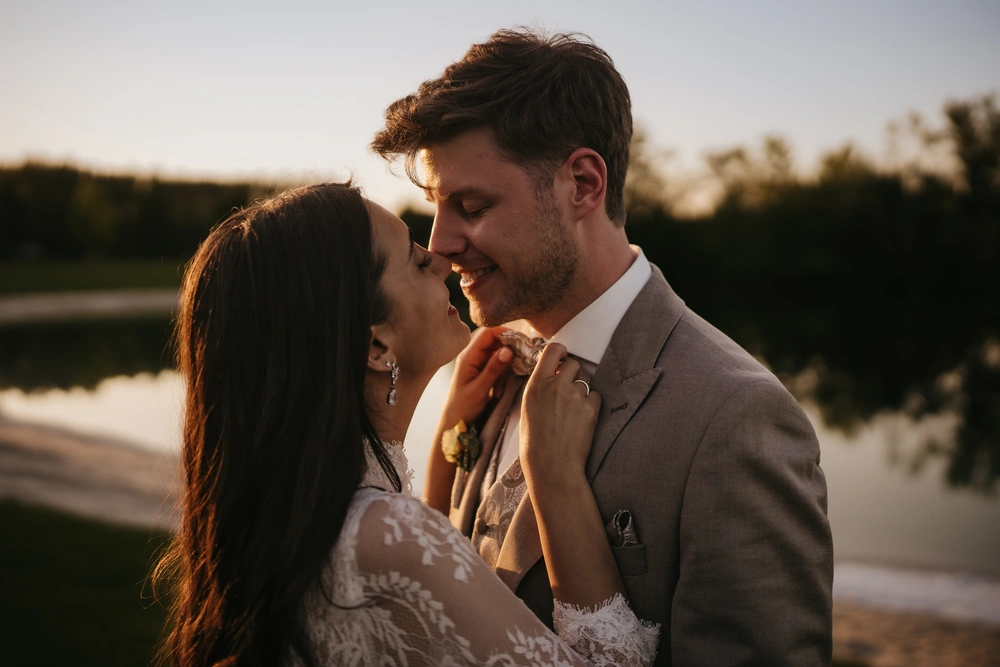Hochzeitsmoment, festgehalten von Momentsammler