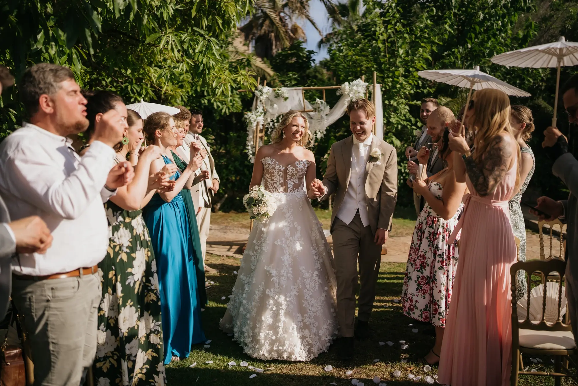 Hochzeitsmoment, festgehalten von Momentsammler